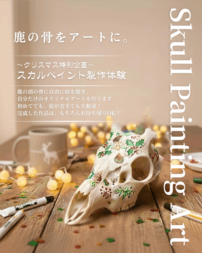 クリスマススカルペイント参加者募集中！